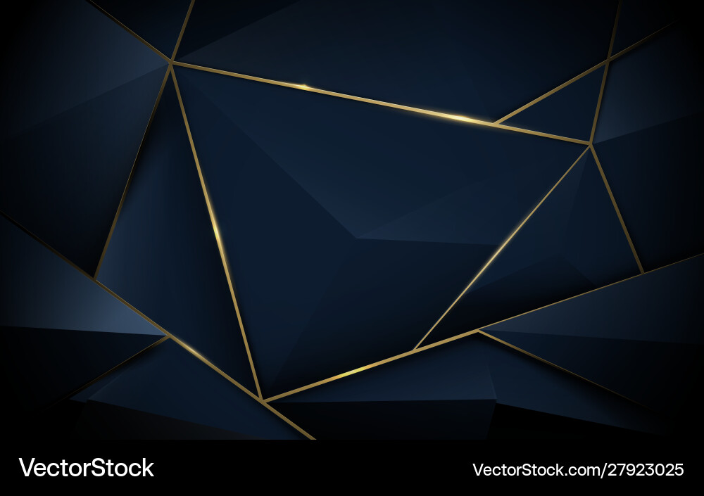 Abstract 3d polygonal pattern luxury background Vector Image