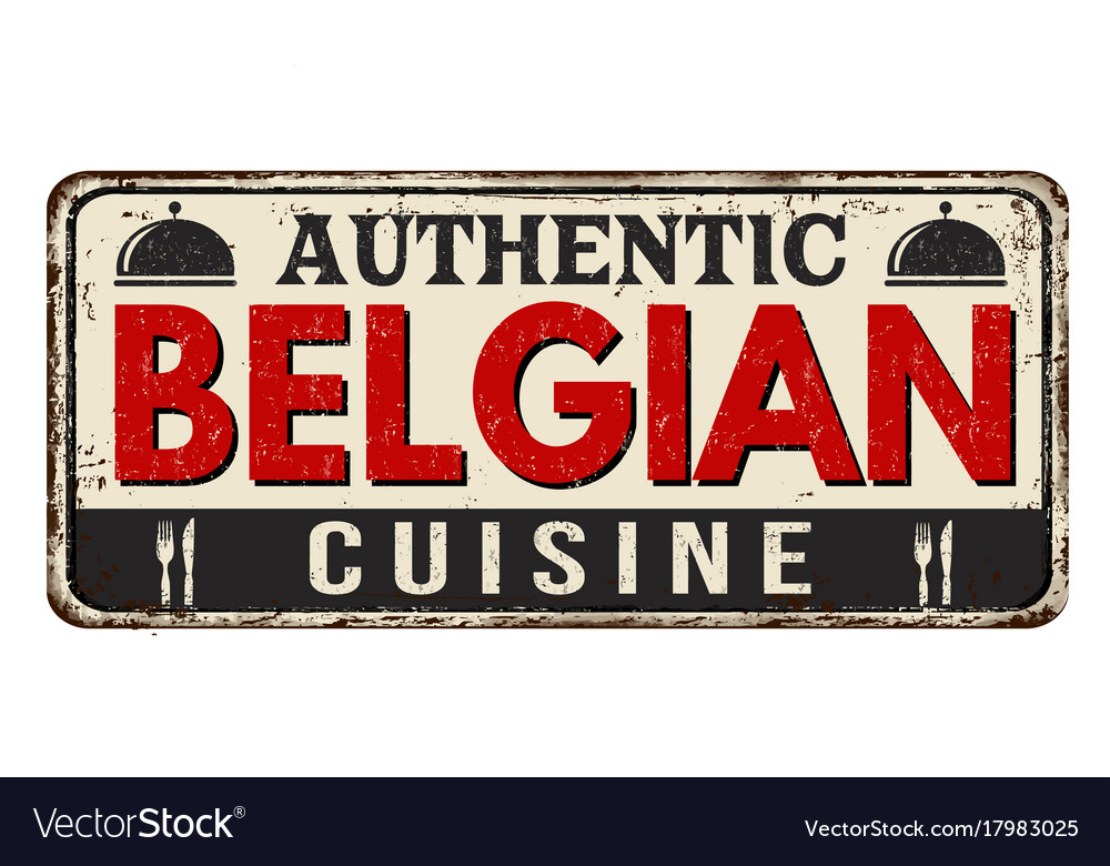 Authentische belgiaten küche vintage rustikale metall sign