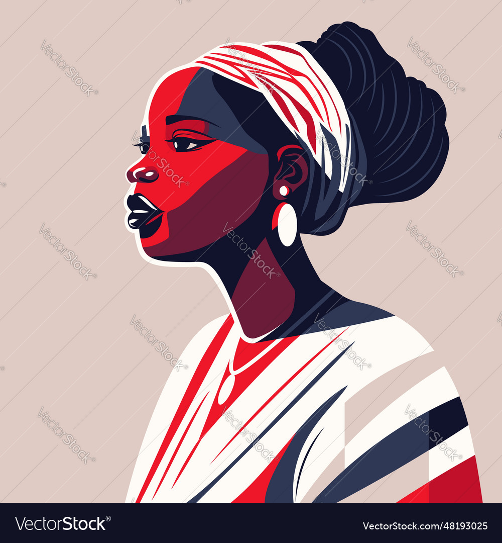 Portrait of a beautiful african woman