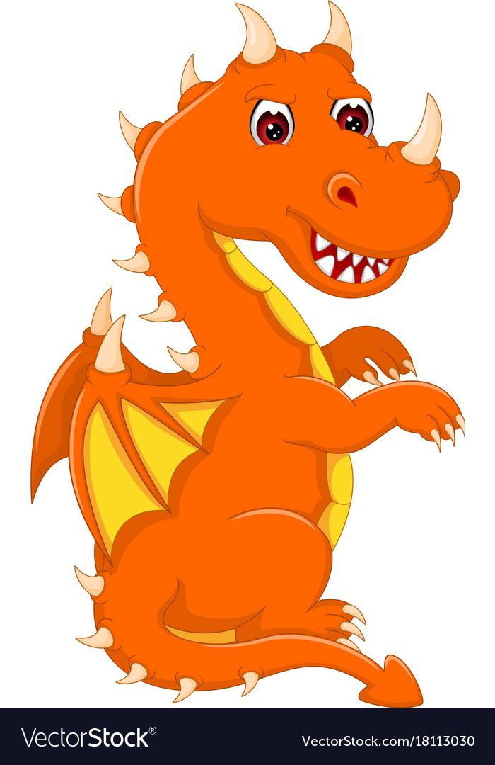 Cute Badragon Cartoon Sitting With Look Up Vector Image Clip art illustration of a hispanic cartoon baby sitting up. vectorstock