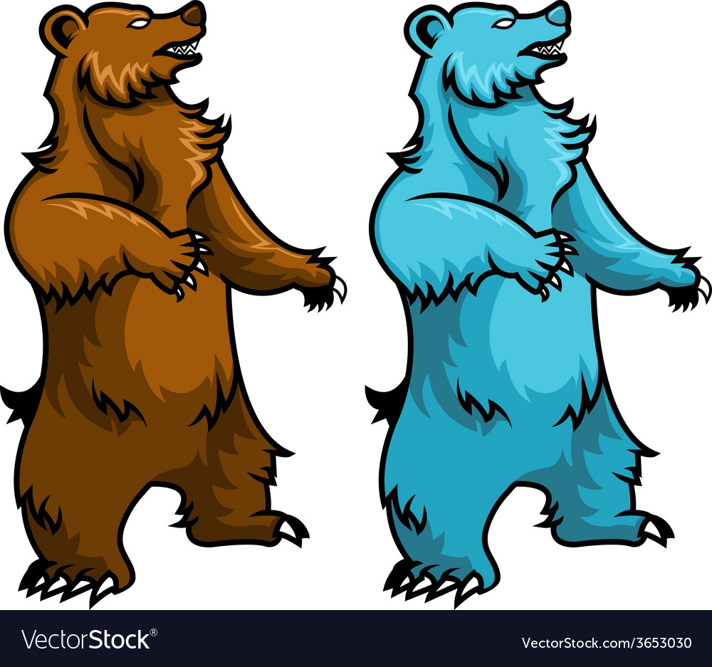 Standing bear Royalty Free Vector Image - VectorStock