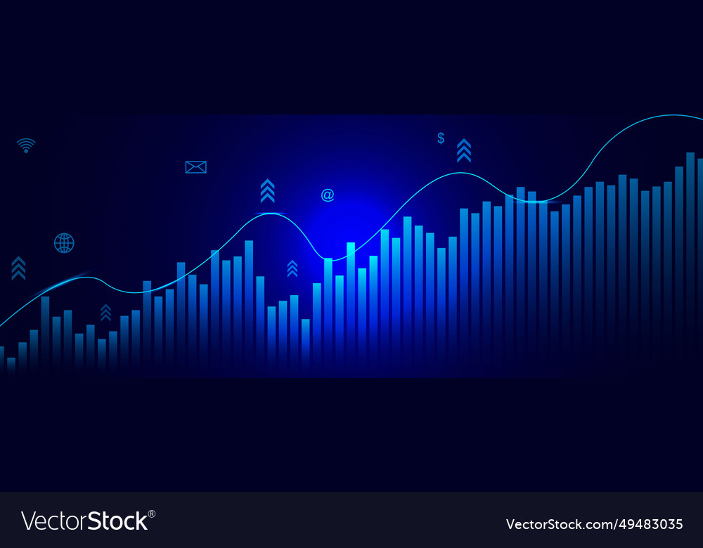 Business and financial growth concept Royalty Free Vector