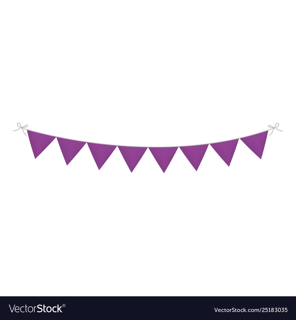 Party garlands hanging decoration Royalty Free Vector Image