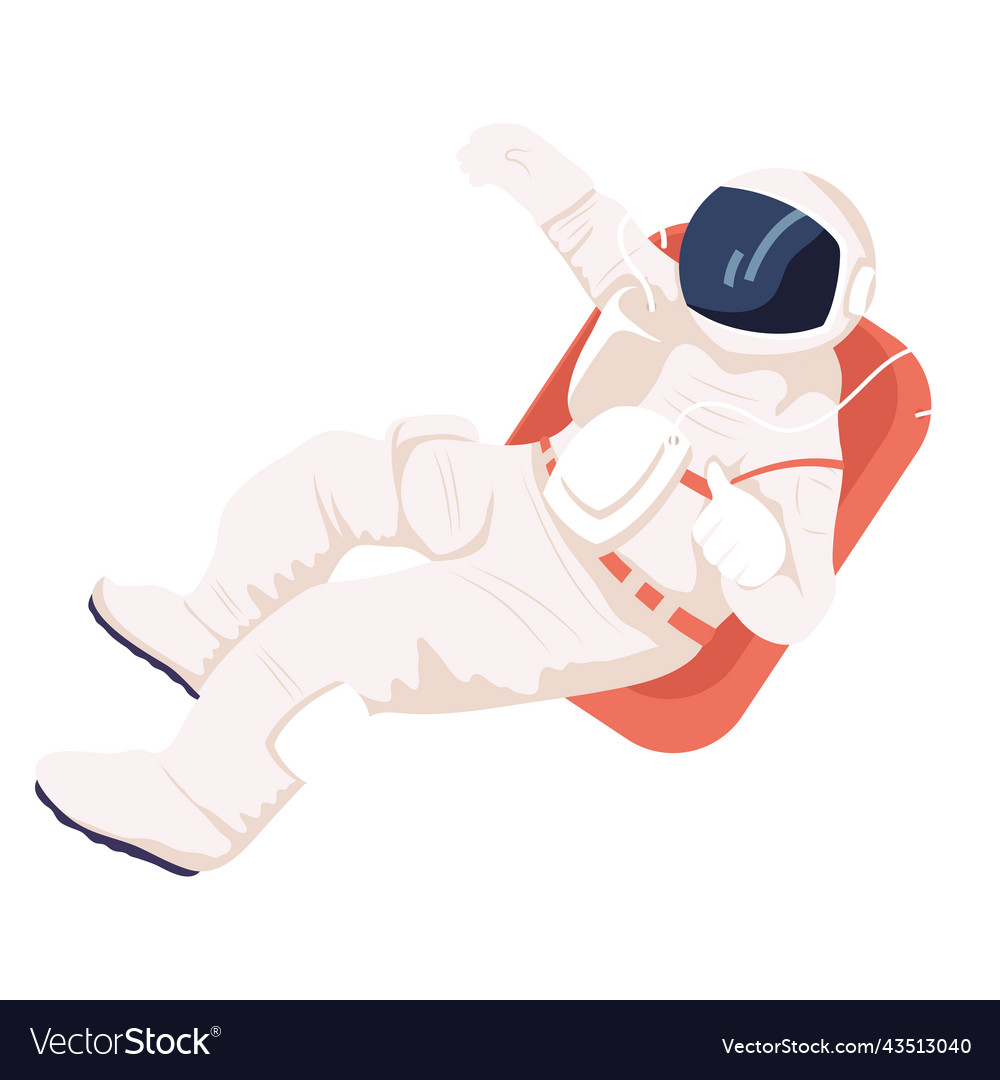 Astronaut schwimmenden Charakter