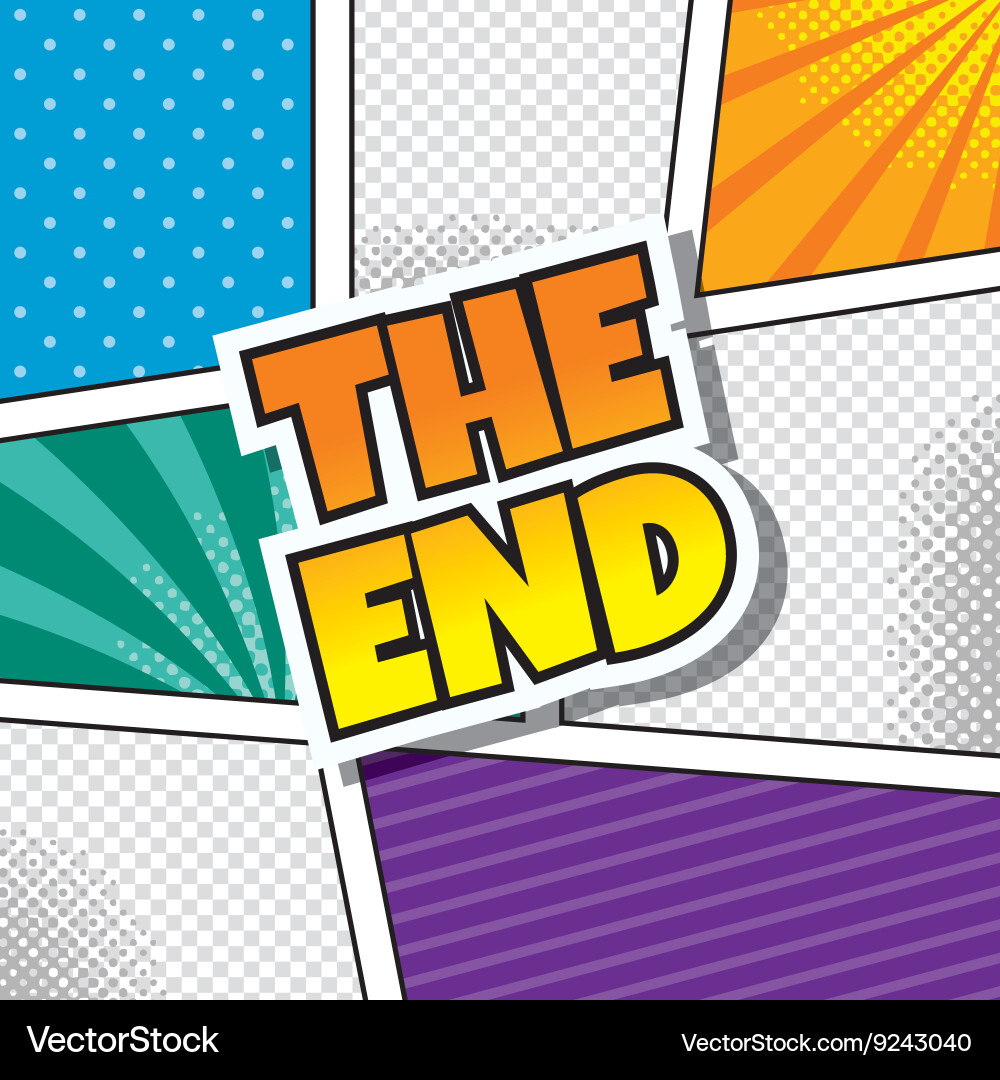 Cartoon comic book template Royalty Free Vector Image