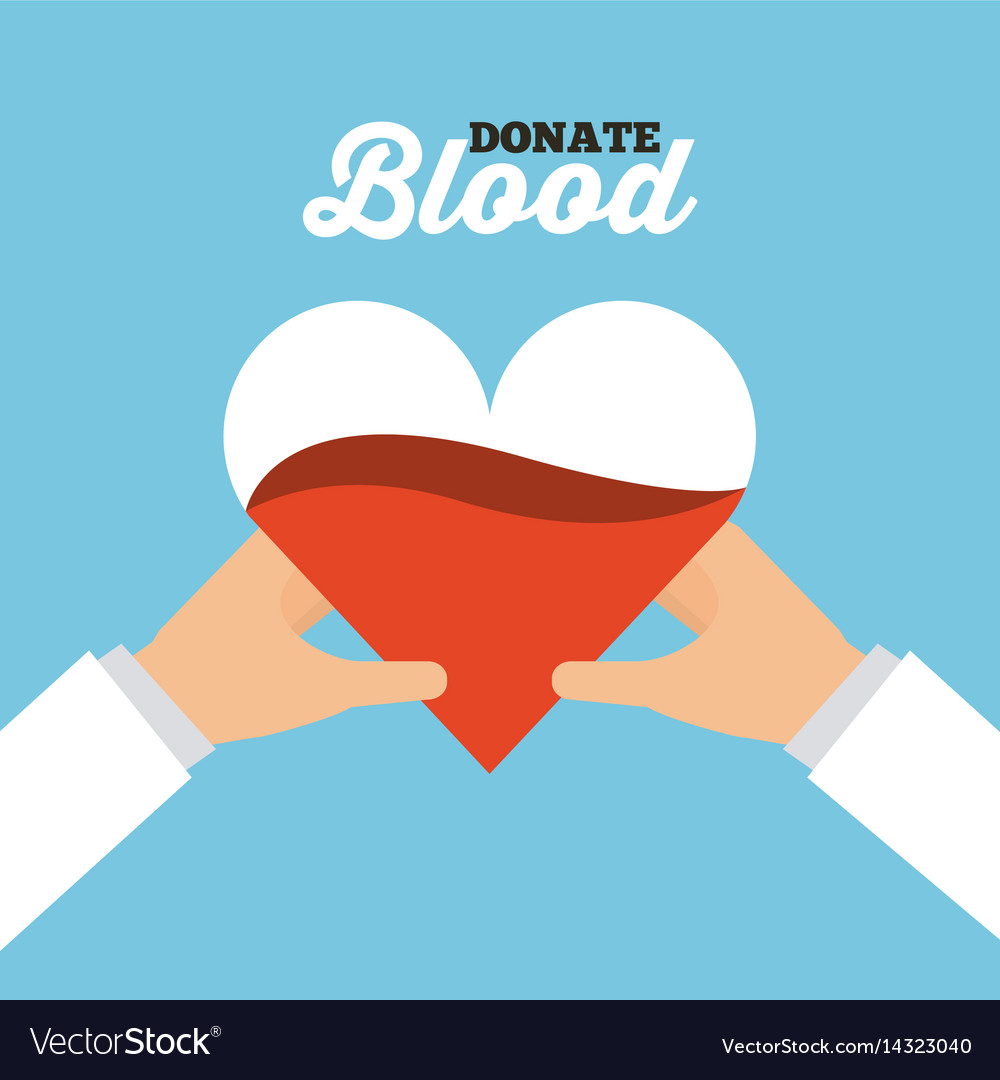 Donate blood design Royalty Free Vector Image - VectorStock