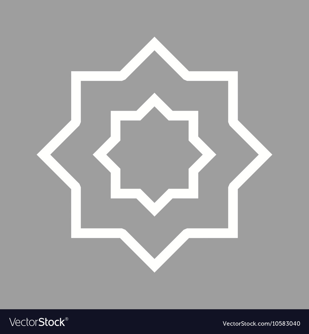 islamic-star-royalty-free-vector-image-vectorstock