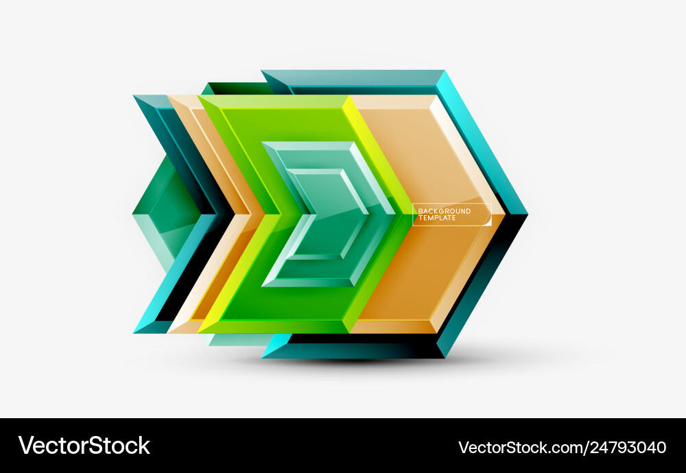 Techno arrow background template design Royalty Free Vector