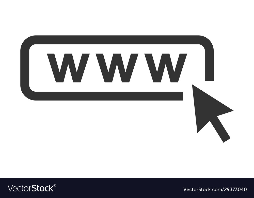 Web-Symbol mit Pfeil-Website Cursor