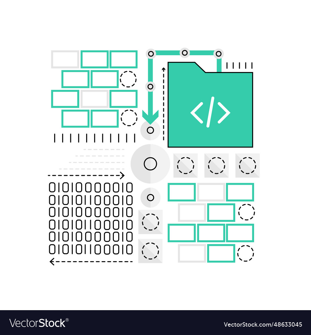 Html web coding Royalty Free Vector Image - VectorStock