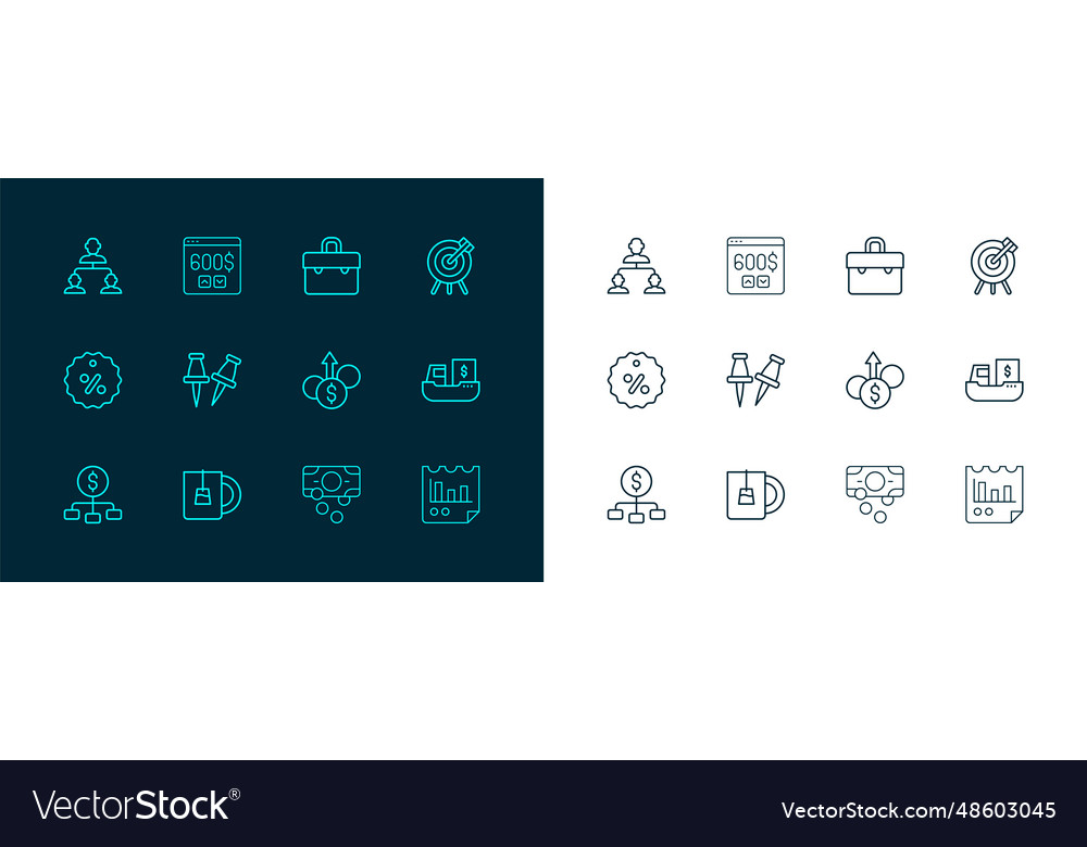 Set line target financial goal cup of tea