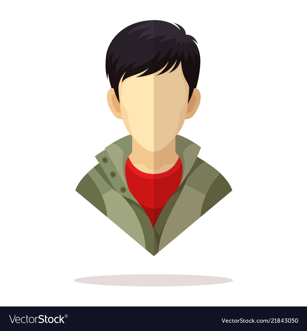 Anime male avatar Royalty Free Vector Image - VectorStock