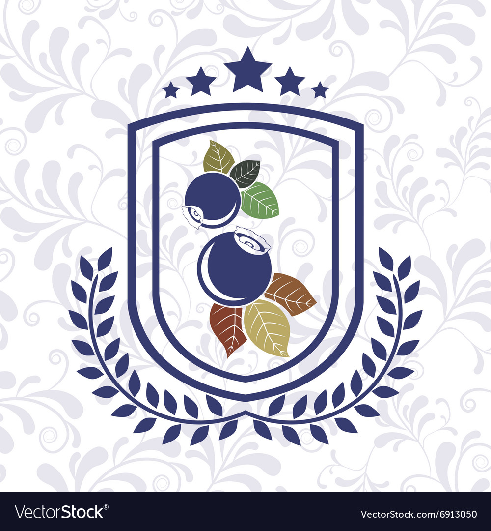 Delicious Blueberry Design Royalty Free Vector Image