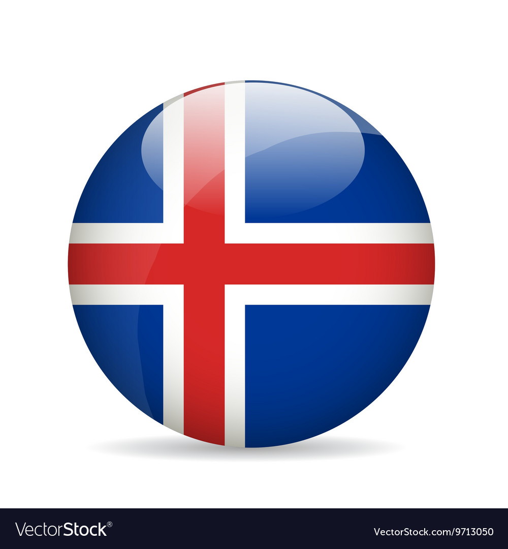 Flag of iceland Royalty Free Vector Image - VectorStock