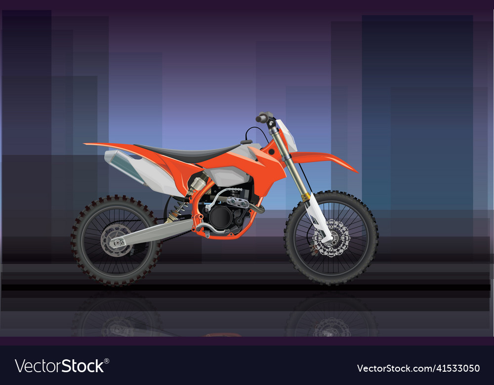 Sport moto offroad technical model icon