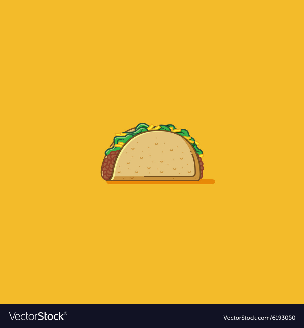 Taco Royalty Free Vector Image - VectorStock