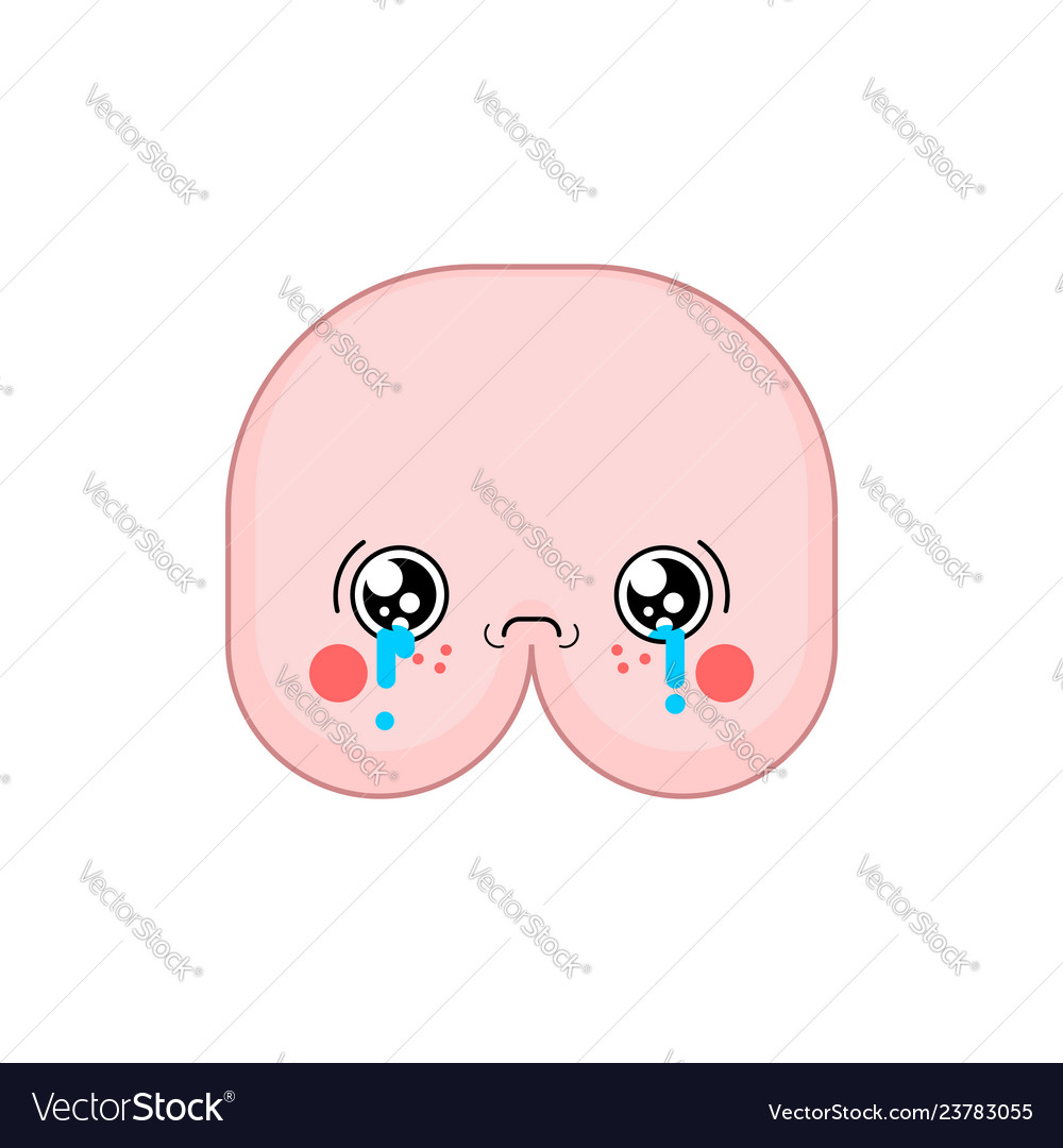 Sad kawaii ass cute cartoon funny butt crying