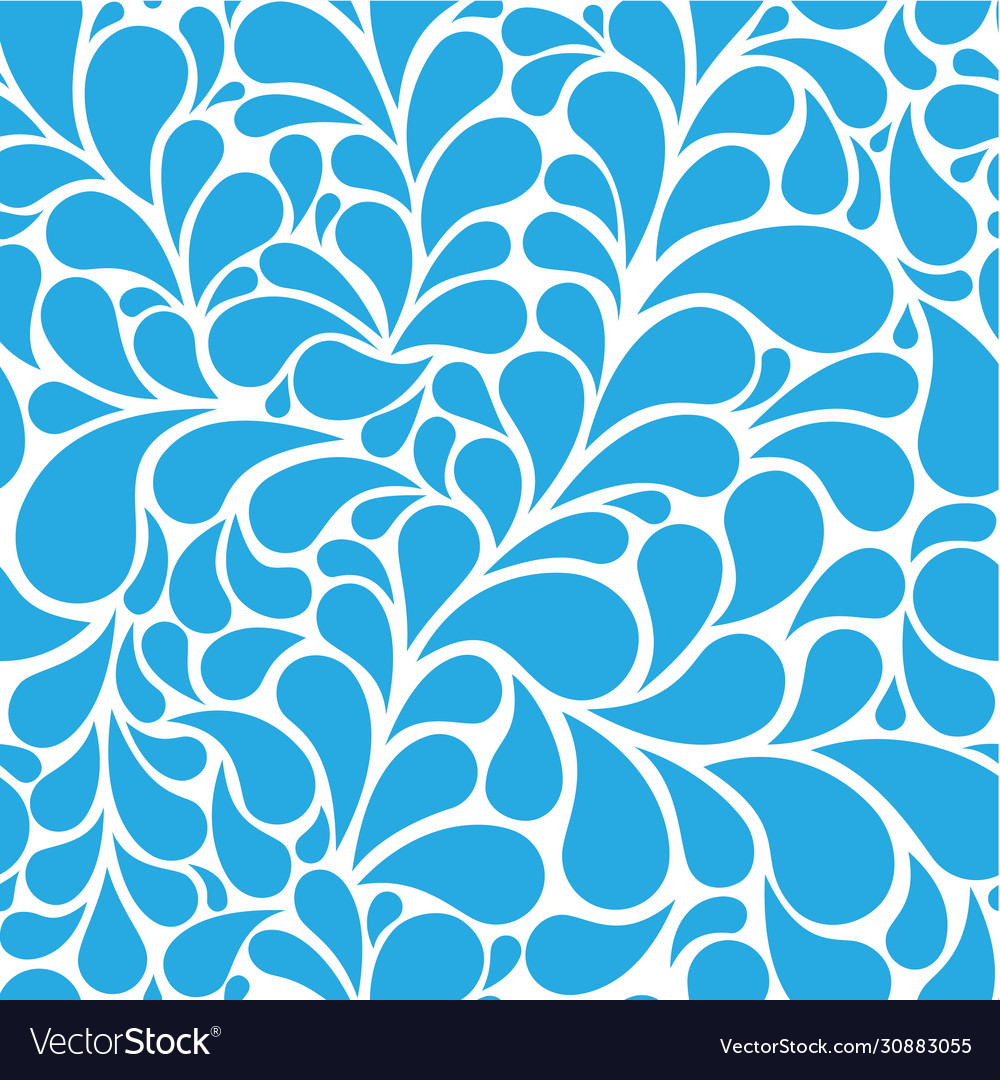 Seamless pattern drops on white background