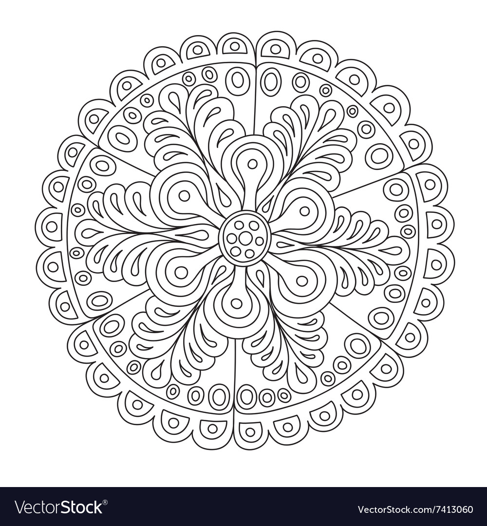 Abstract round ornament