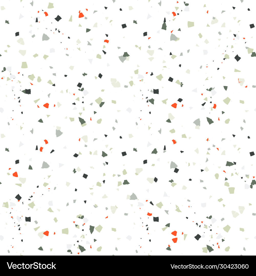 Abstract terrazzo seamless pattern Royalty Free Vector Image