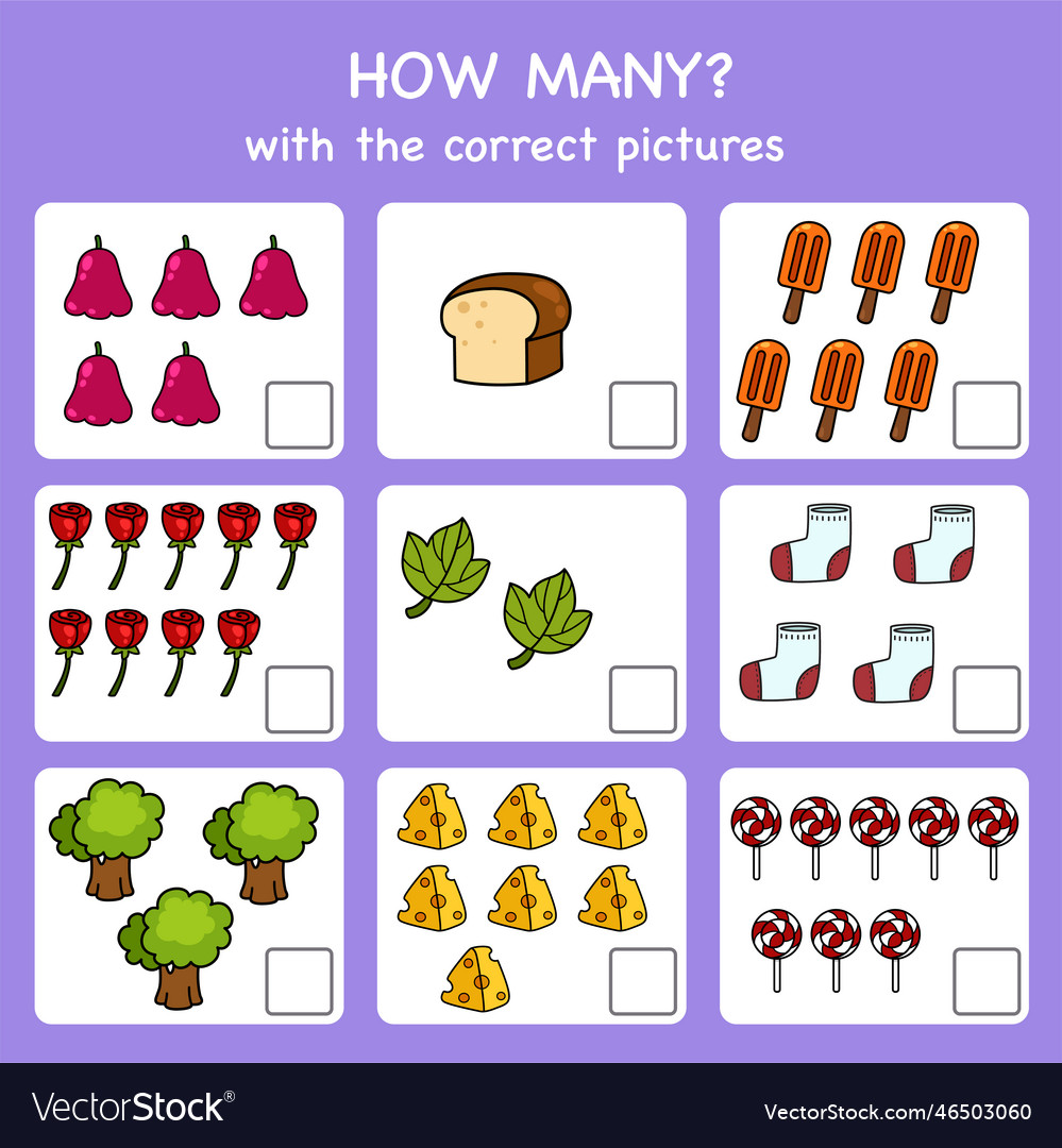 Counting educationalhow many objects task