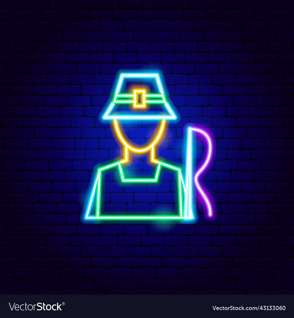 Fisherman neon sign