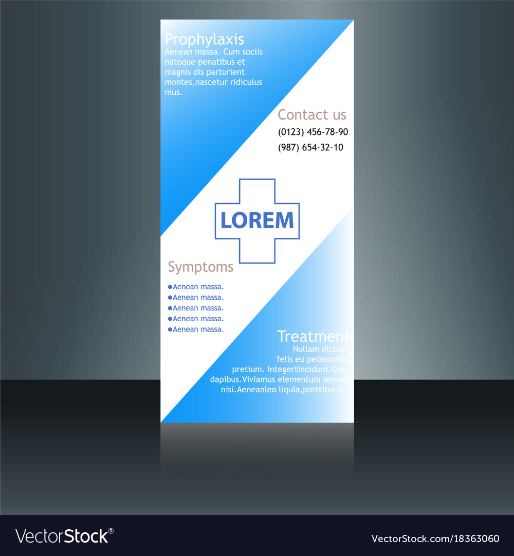 medical brochure design template
