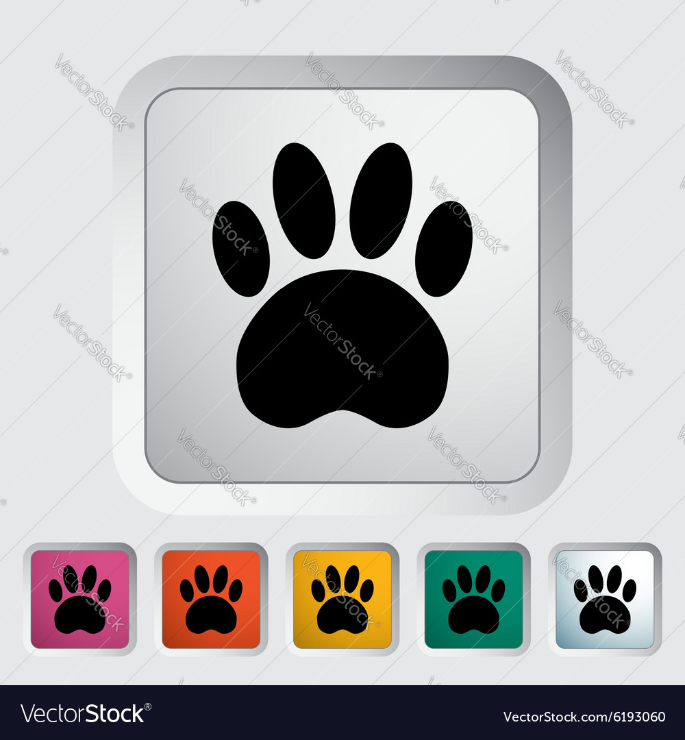 Paw icon Royalty Free Vector Image - VectorStock