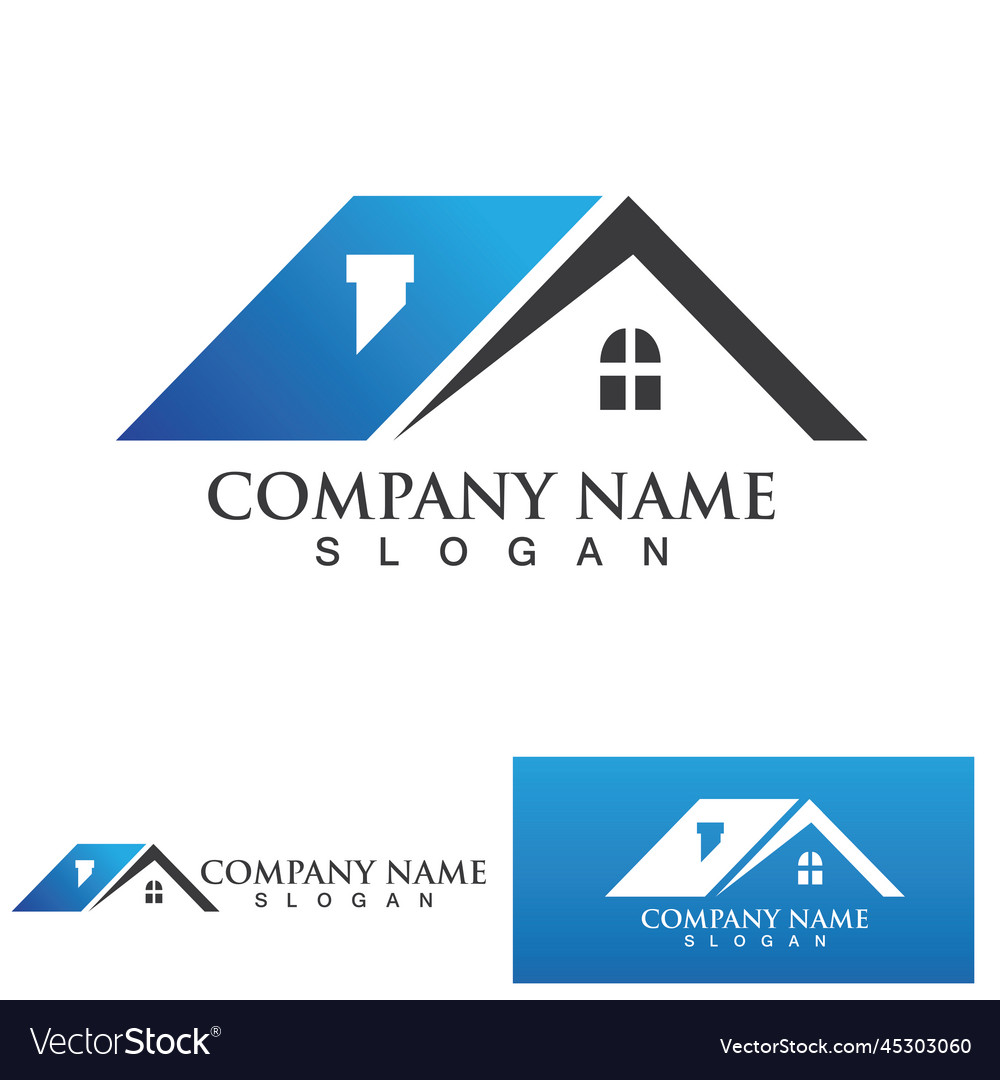 Property and construction logo design Royalty Free Vector