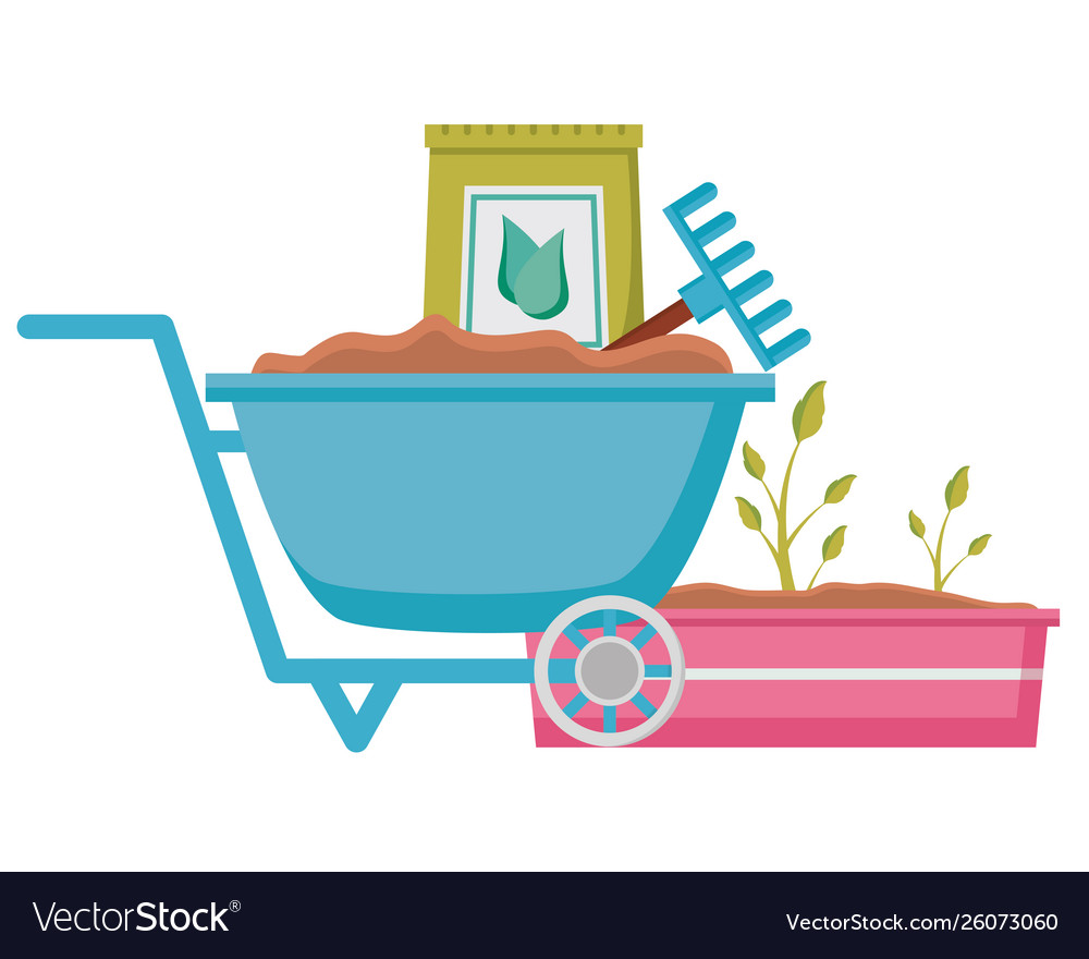 Tools decoration gardening flat design