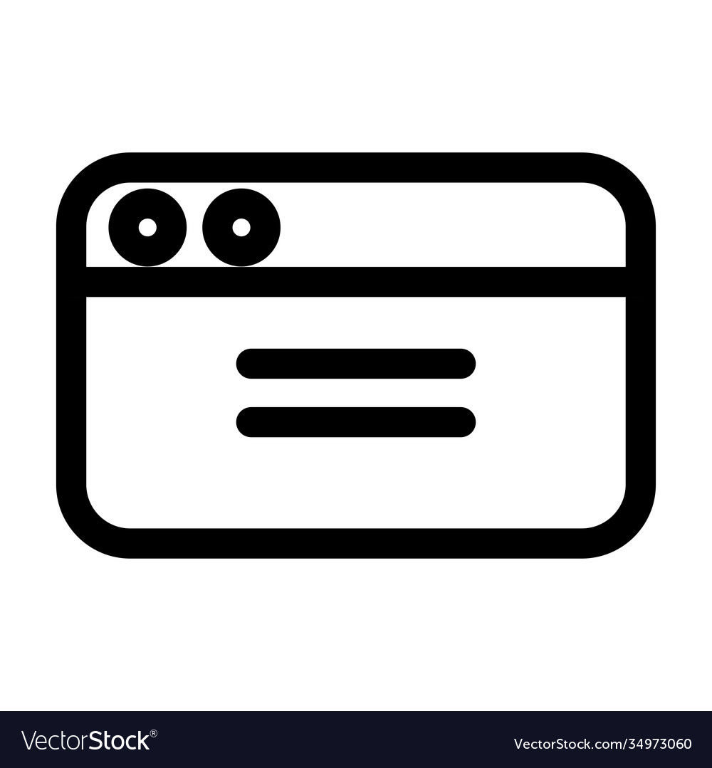  template interface line style icon Royalty Free Vector