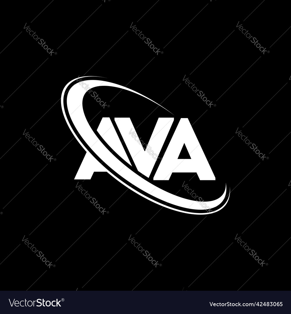 Ava logo letter design Royalty Free Vector Image