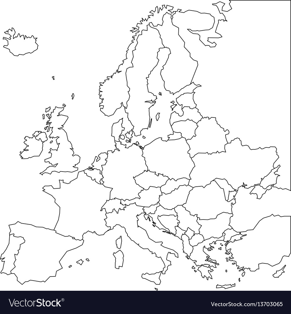 Outline Map Of Europe Printable Topographic Map Of Usa With States