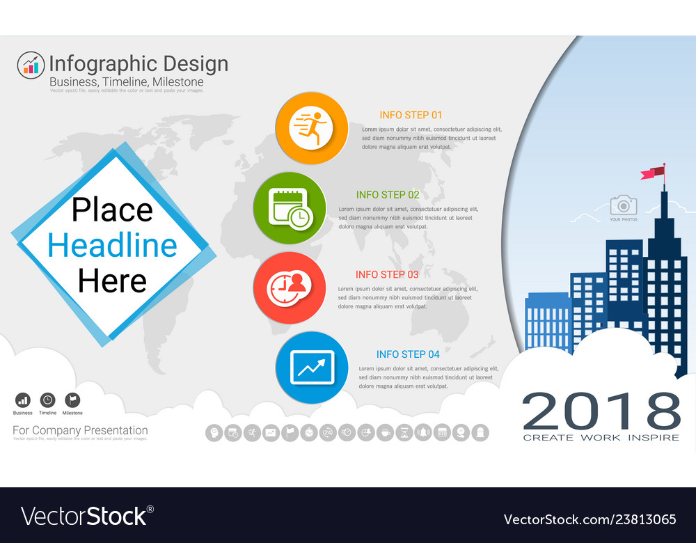 business infographics template milestone timeline milestone template