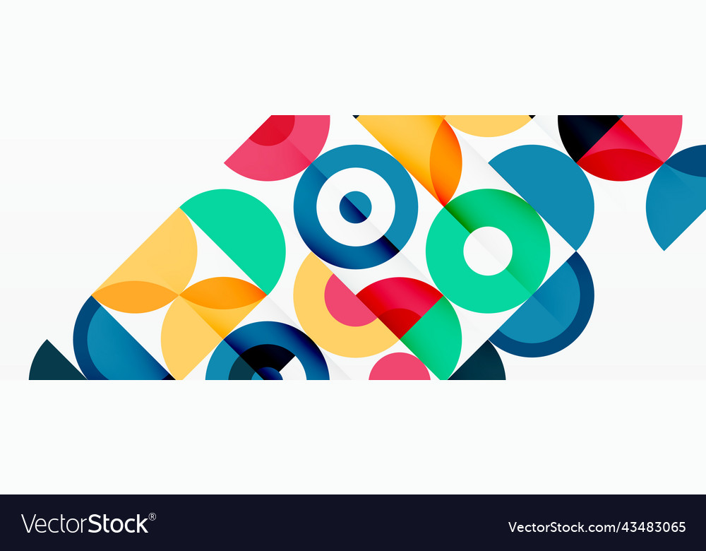 Colorful circle abstract background template