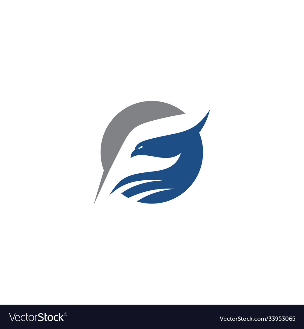 Eagle logo abstract design template Royalty Free Vector