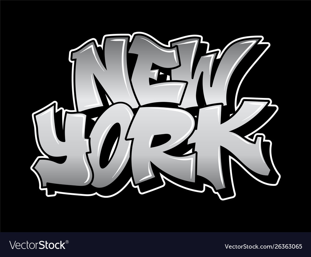 Graffiti Style Lettering Text Design Royalty Free Vector