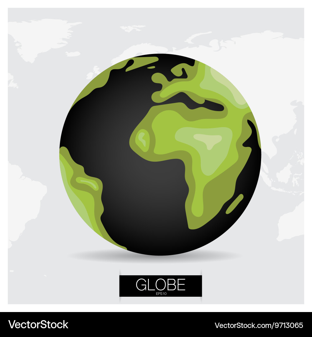 Modern globe Royalty Free Vector Image - VectorStock
