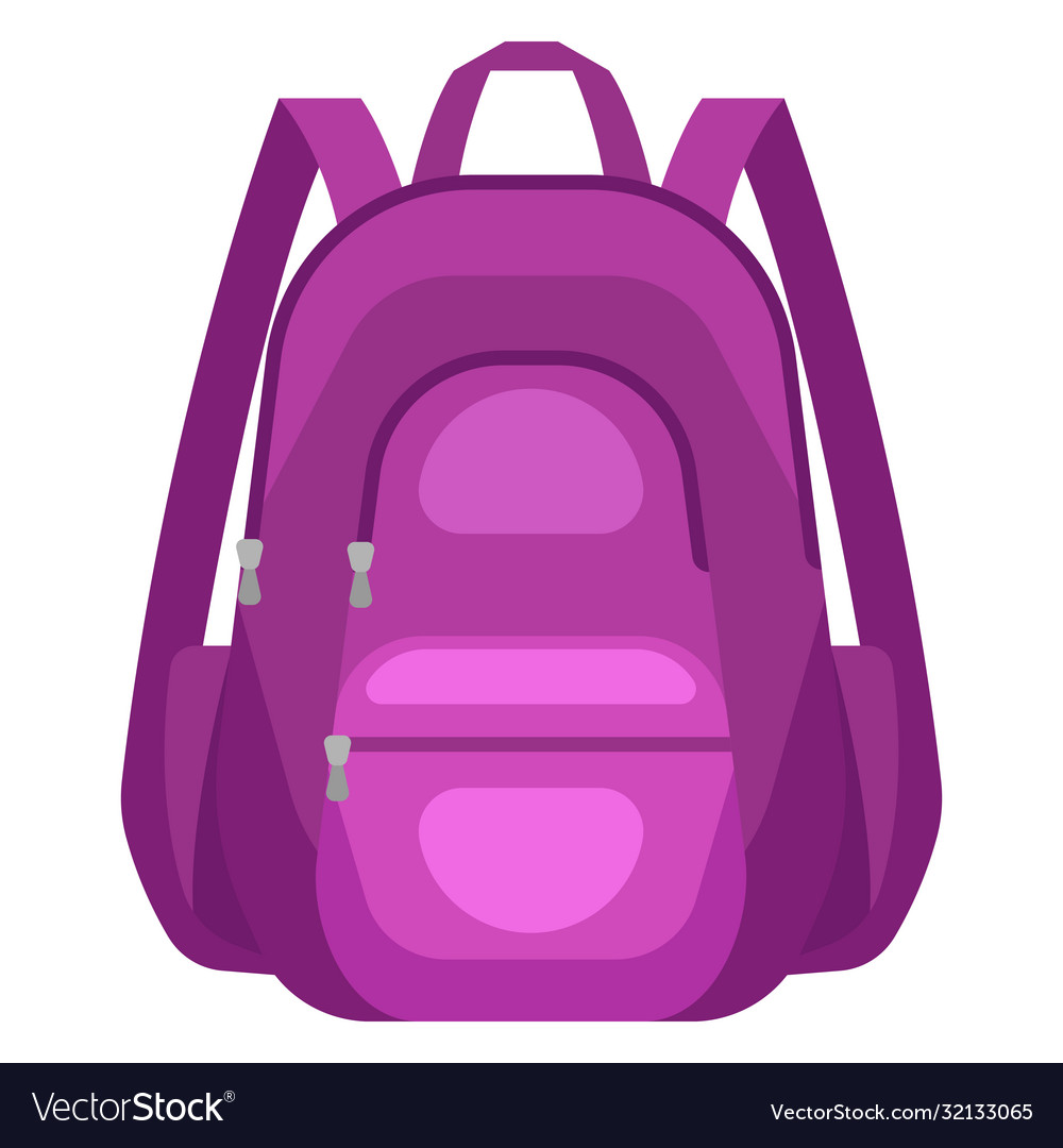 Travel textile backpack Royalty Free Vector Image