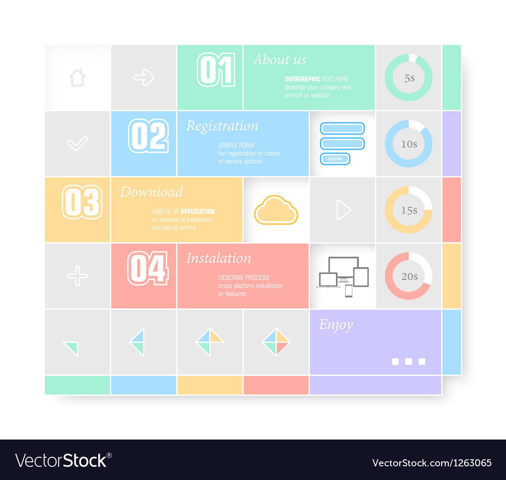 Trendy design infographic