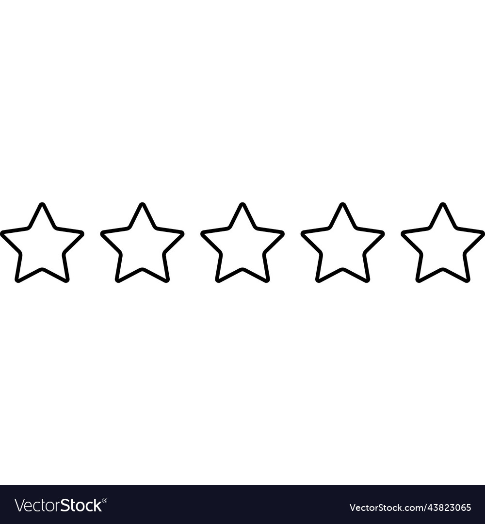 Zero star rating icon Royalty Free Vector Image