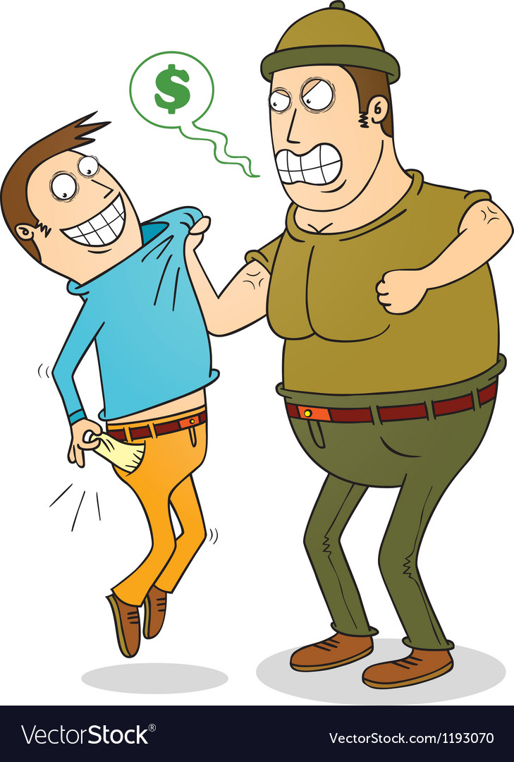 debt collector royalty free vector image vectorstock
