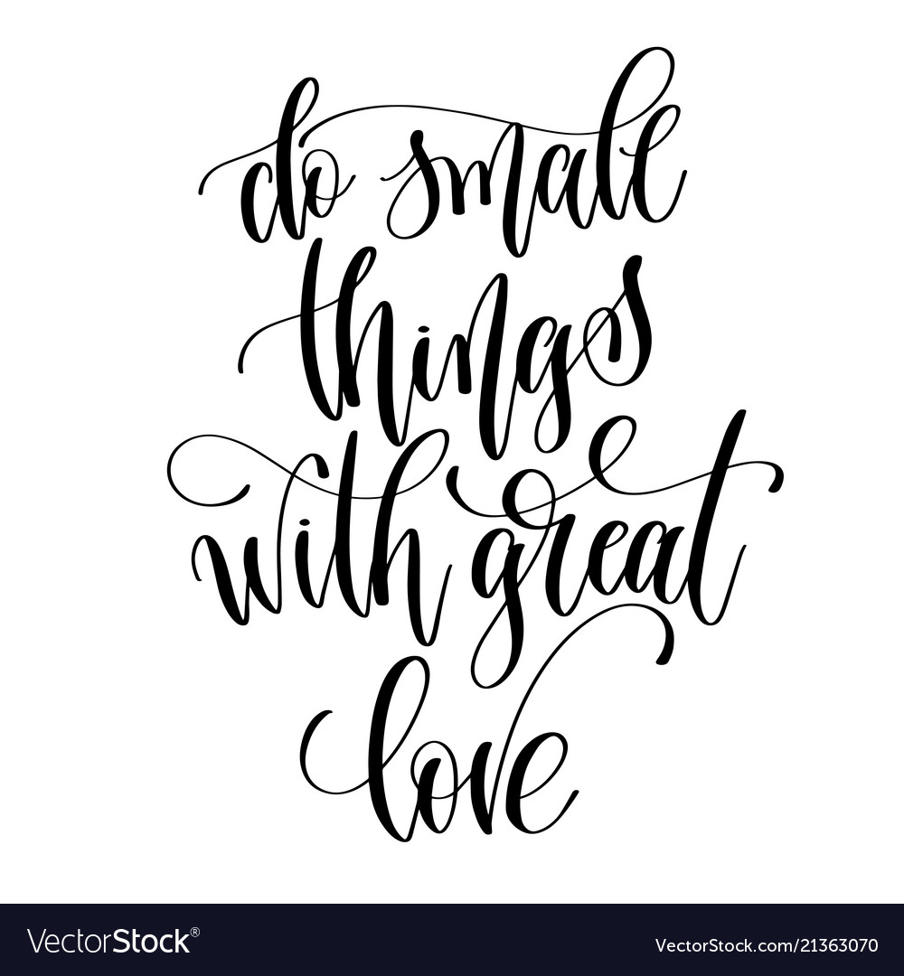 Always and forever black white hand written Vector Image