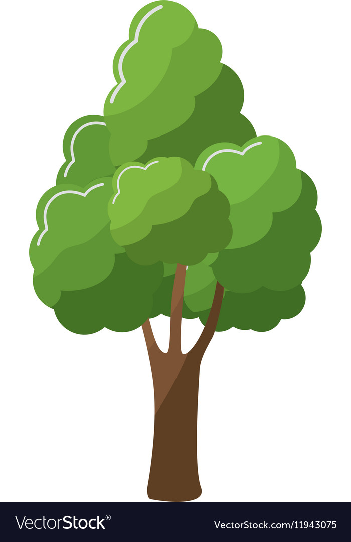 Tree green nature Royalty Free Vector Image - VectorStock