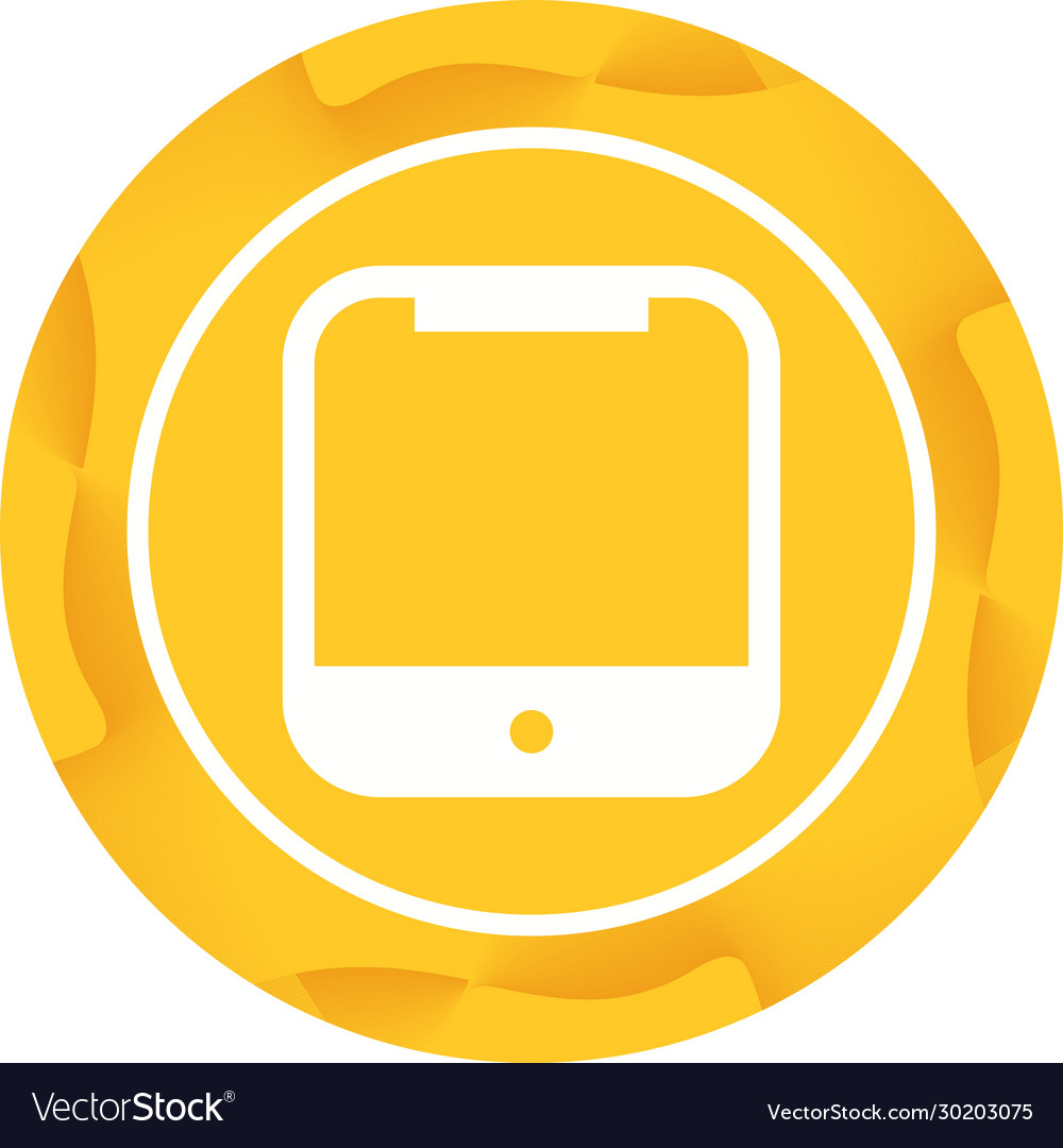 Unique smart device glyph icon