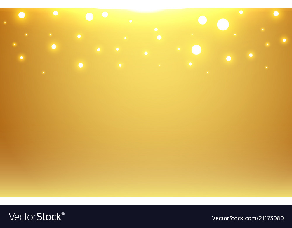 Abstract gold blurred background with bokeh Vector Image