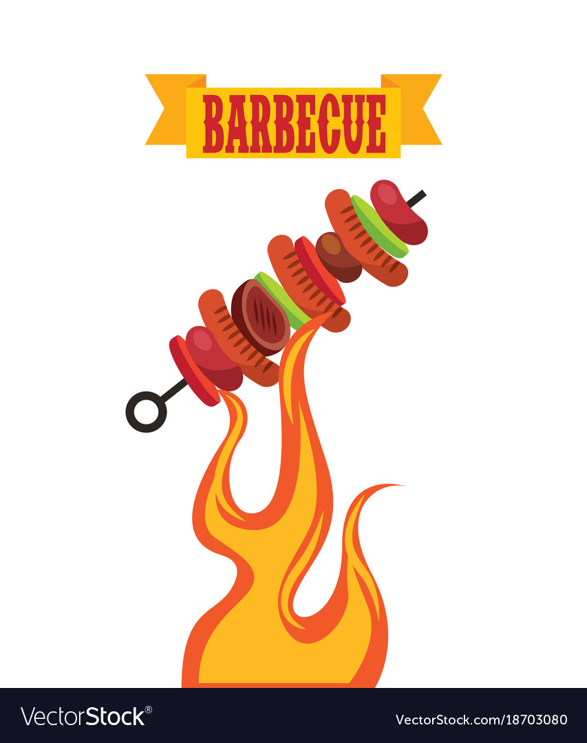 Barbecue celebration concept icons