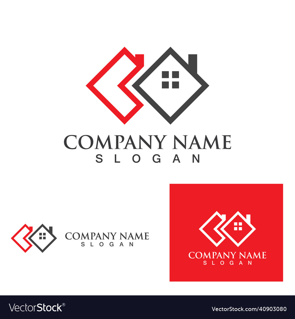 Building home logo and symbol property eps Vector Image