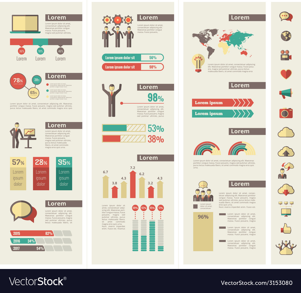 Soziale Medien Infografik Vorlage