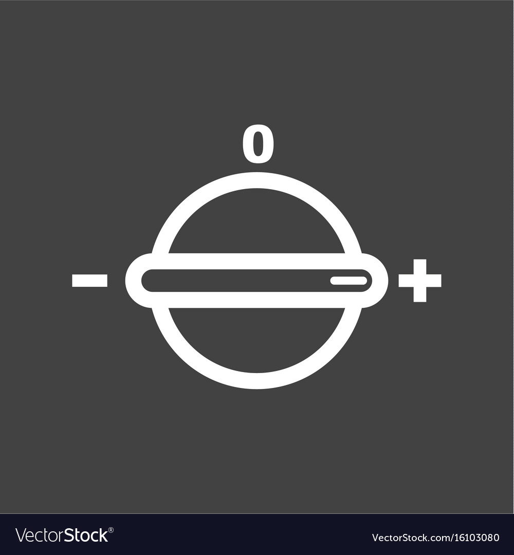 Temperature knob Royalty Free Vector Image - VectorStock